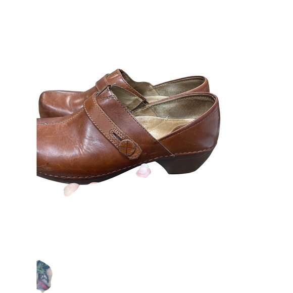 Dansko Womens Brown Leather Mules Clogs Nursing Shoes Size 39/8 SKU 9332 - Picture 15 of 16